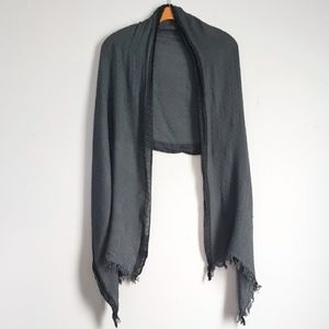 Vivante Gray/Black Woven Fashion Scarf